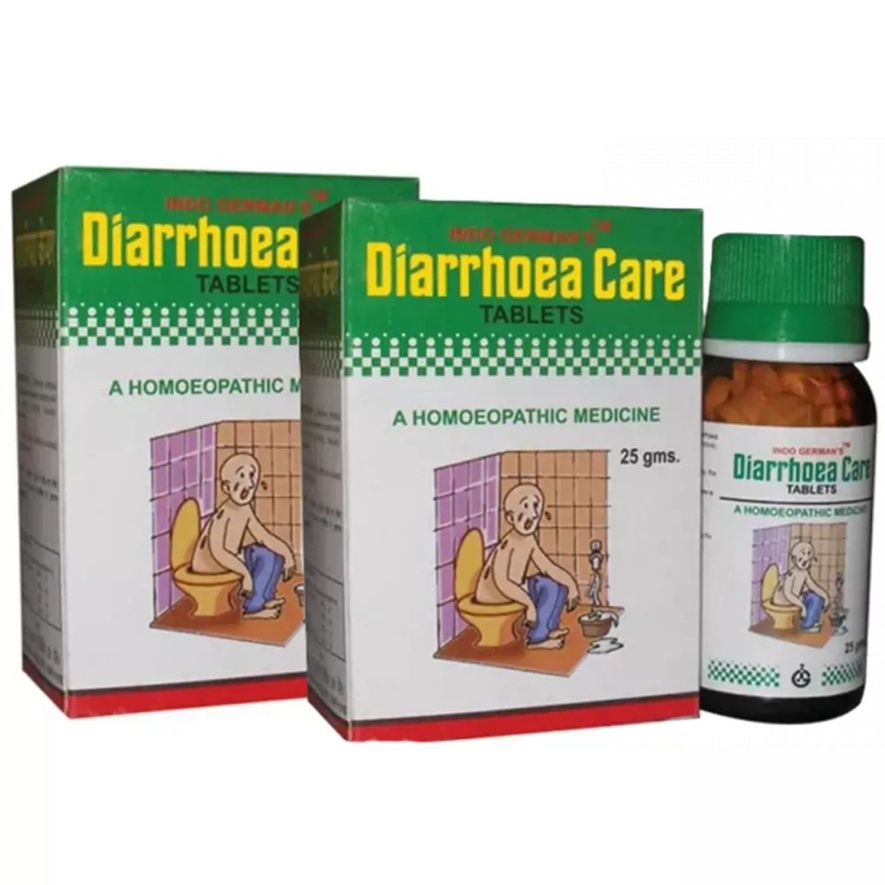 Indo German Diarrhoea Care Tablets - 25 gms (Pack of 2)
