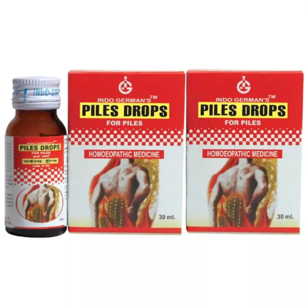 Indo German Piles Care Drops - 30 ml (Pack of 2)