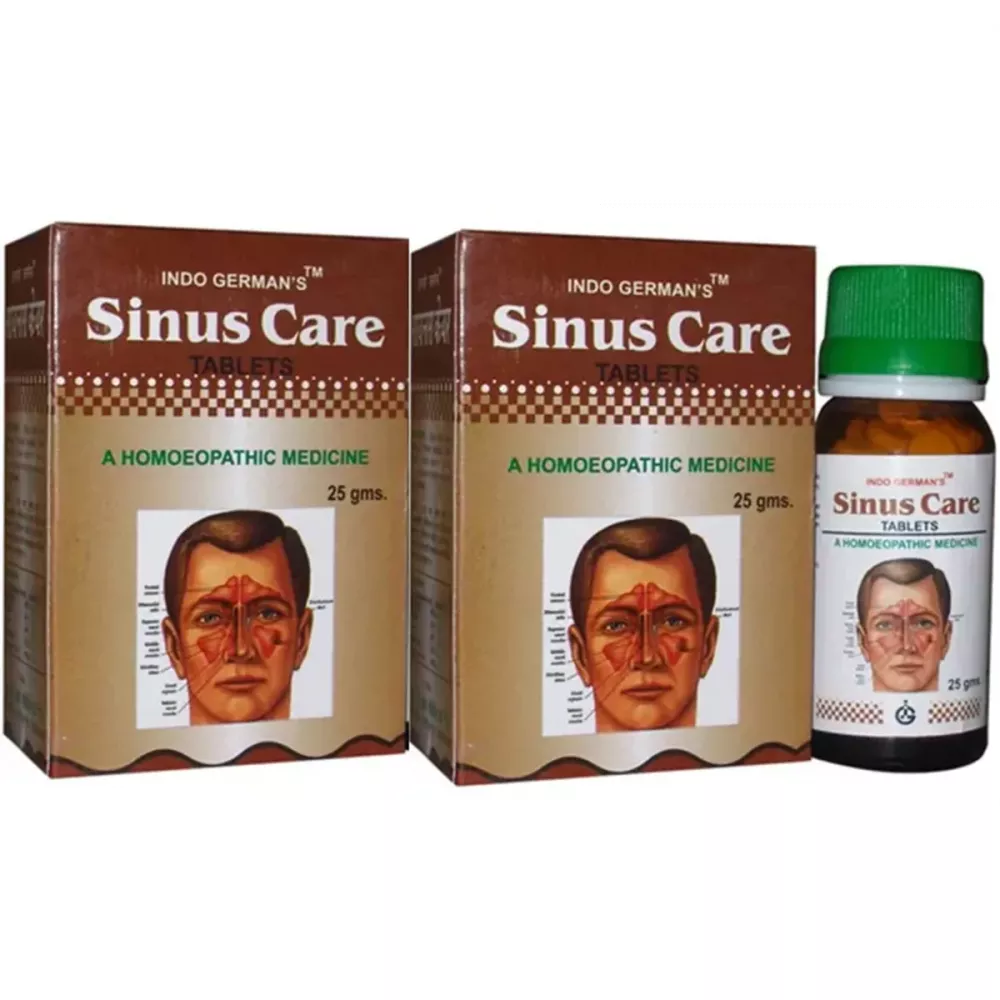 Indo German Sinus Care Tablets - 25 gms (Pack of 2)