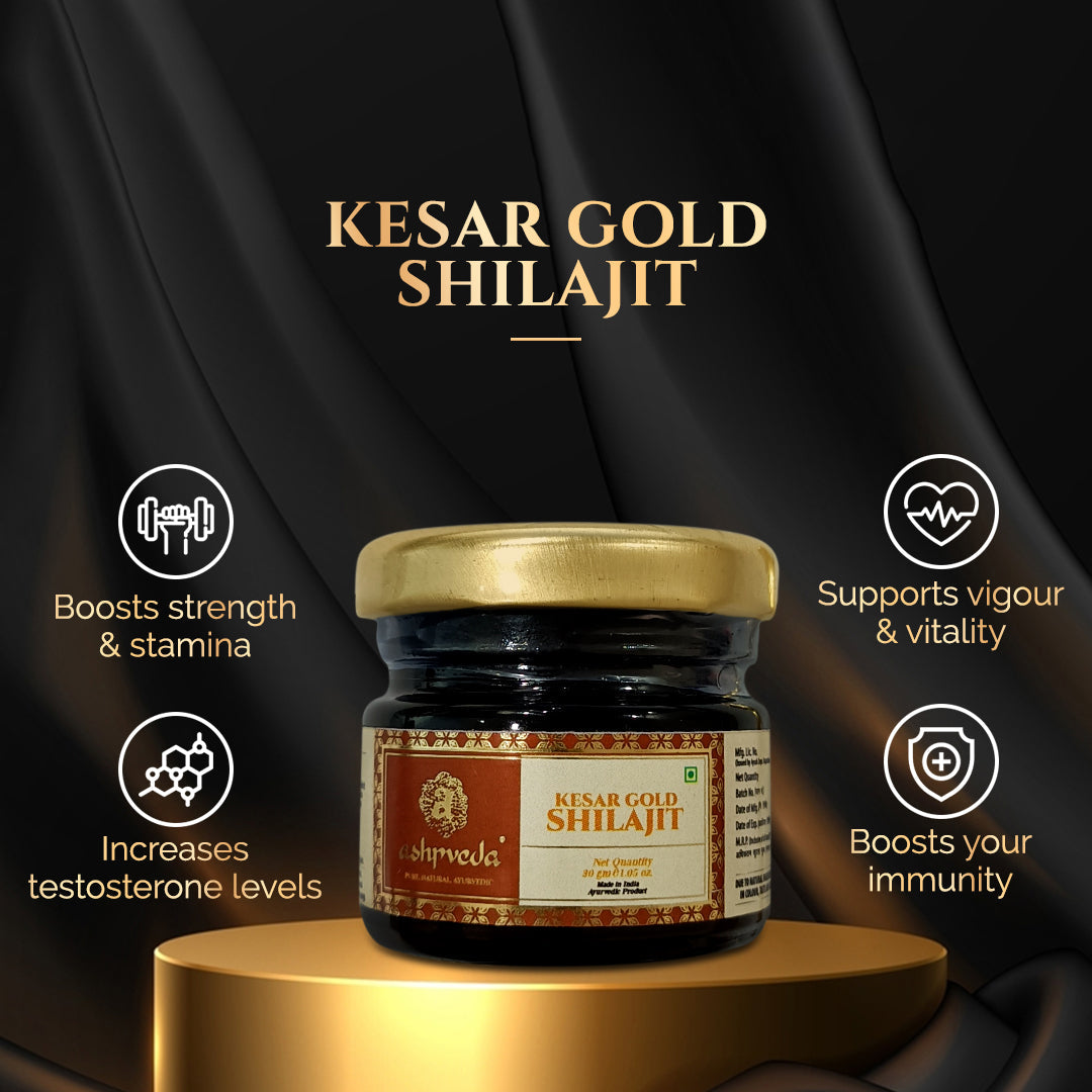 Ashpveda Kesar Gold Shilajit - 30 gms