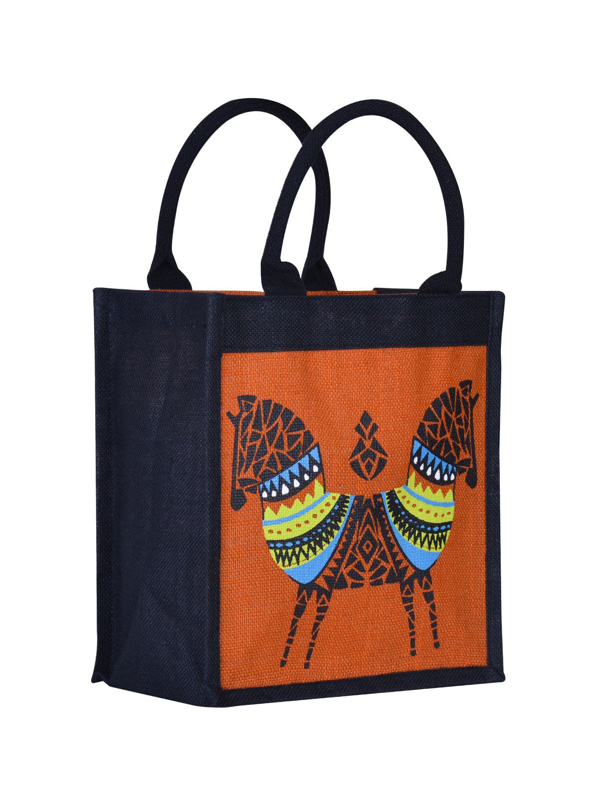 Jute Cottage Double Zebra Print Lunch Bag