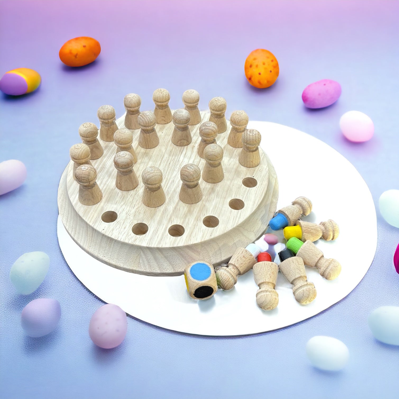 Matching Wooden Memory Chess Game