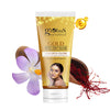 Globus Naturals Gold Peel Off Mask For Golden Glow, Enriched with Saffron & Vitamin-E, Brightening & Radiance, Suitable For All Skin Types, 75 g