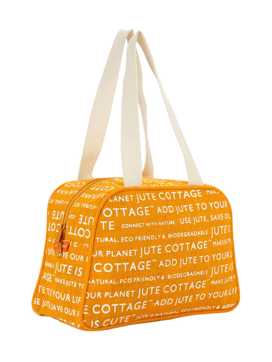 Jute Cottage Tape Hanb-035dle Lunch Zipper (Jute Cottage Printed)