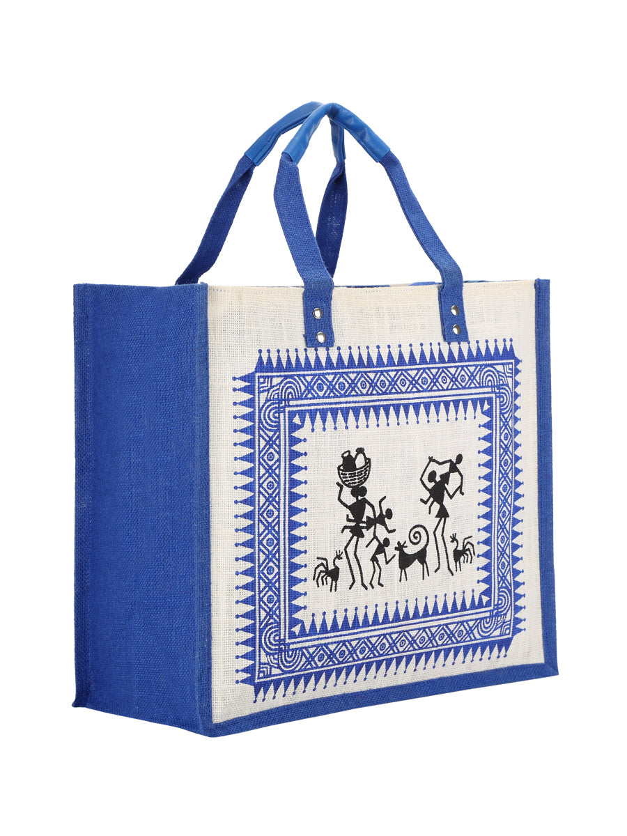 Jute Cottage Warli Print Zipper