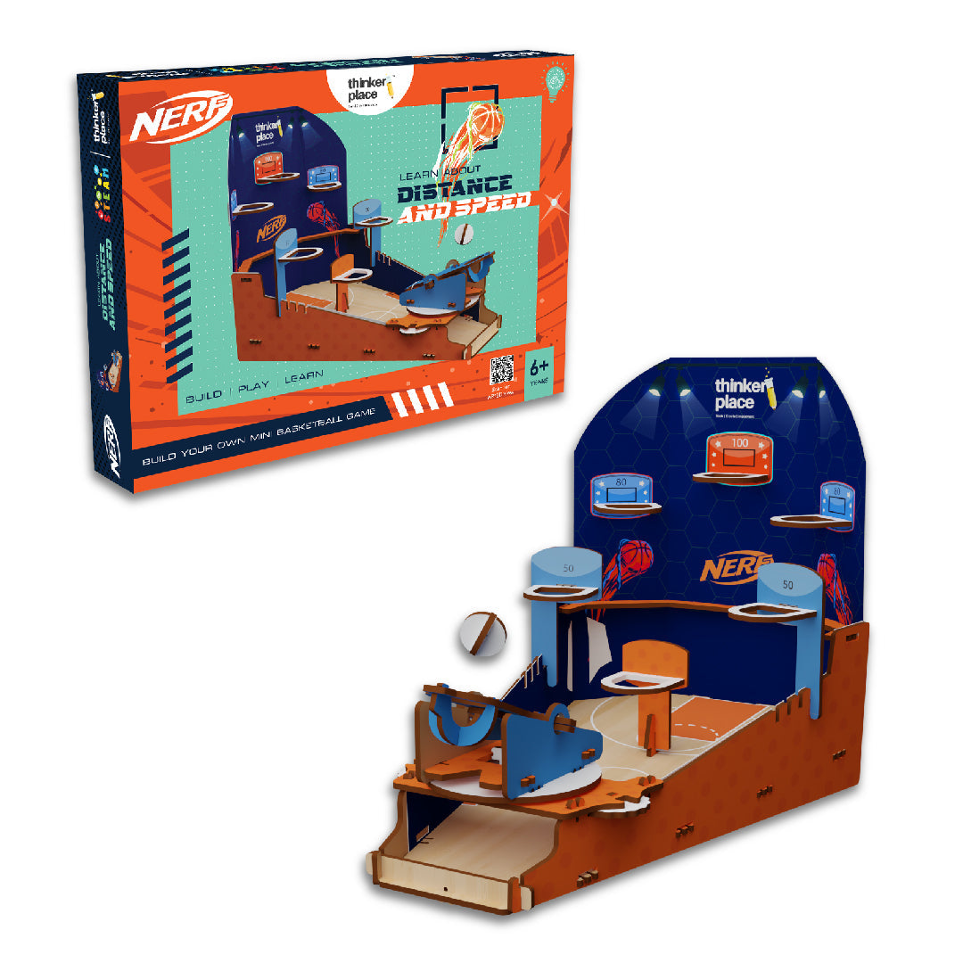 Nerf DIY Basketball Frenzy- Learn about Distance & Speed