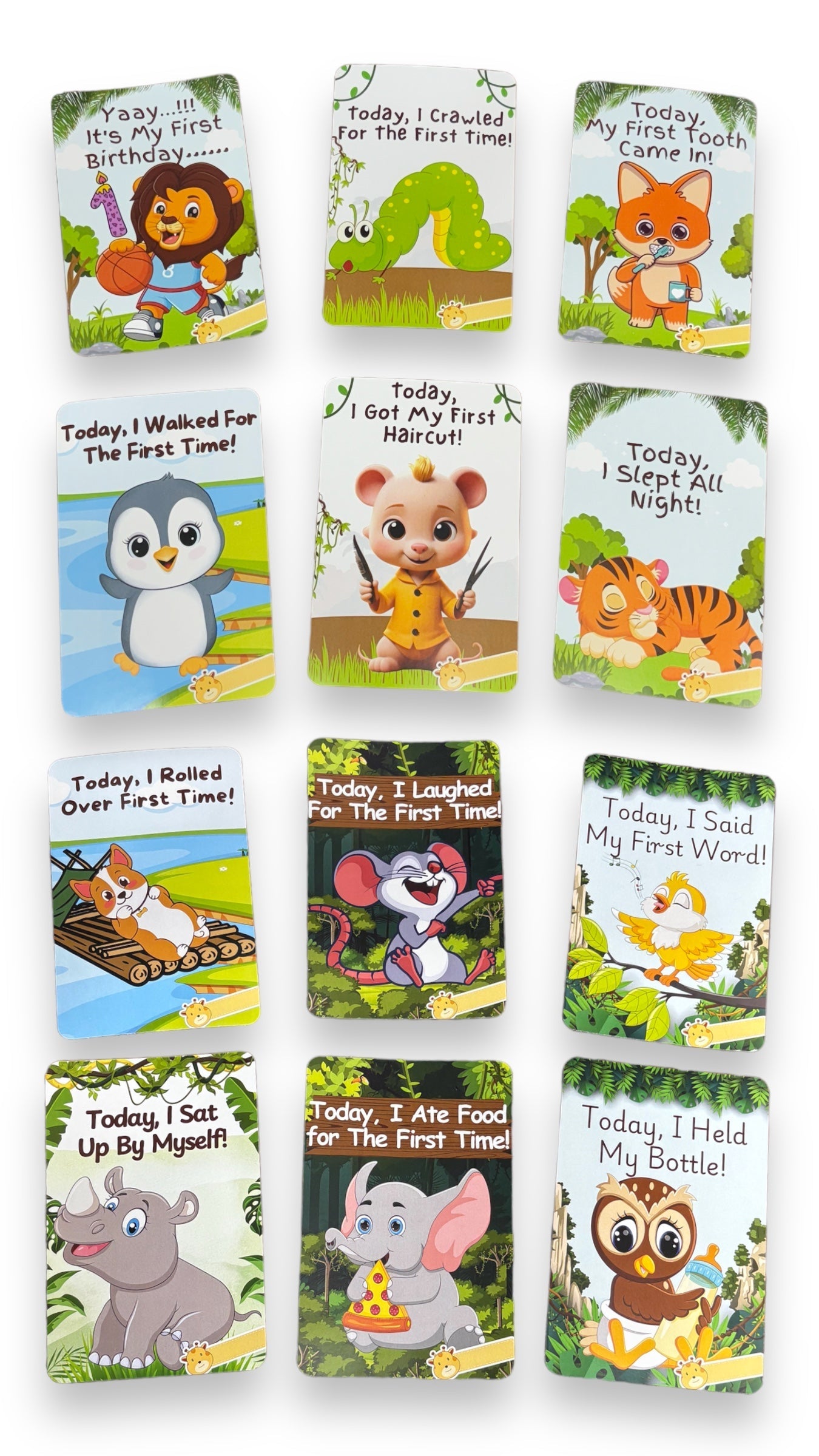 Newborn Baby Milestone Cards