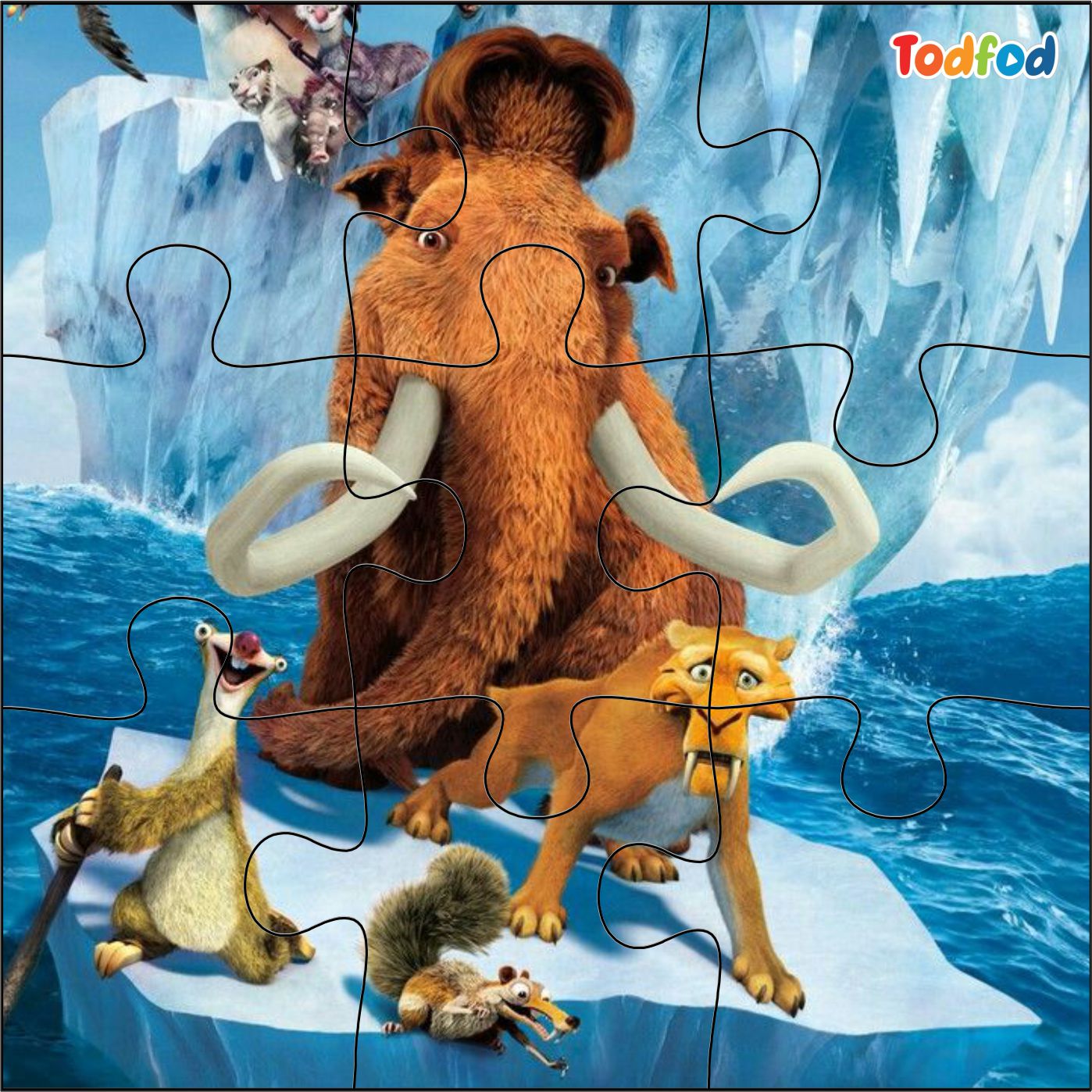 Wooden Jigsaw Puzzles - Ice Age & Friends Anime Cartoon Characters