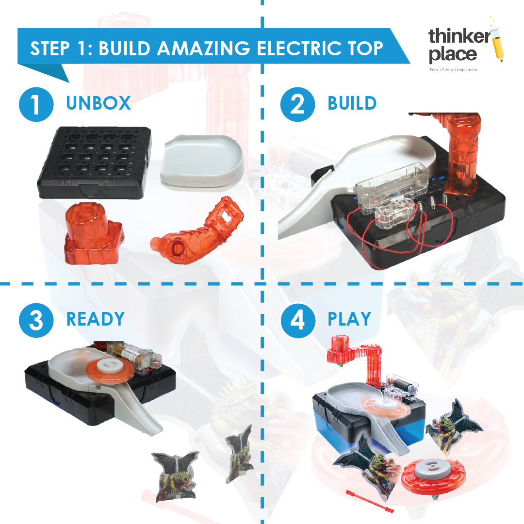 DIY Electric Top - Learn about Centrifugal Force