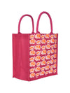 Jute Cottage Elephant Print Lunch Zipper Bag