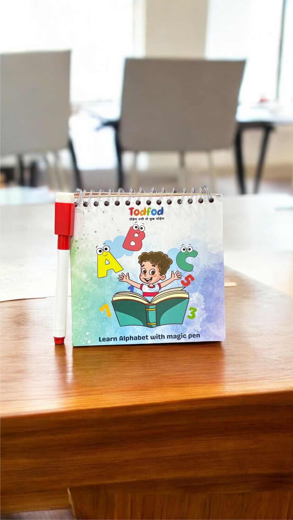 ABCD Spiral Writing Practice Book