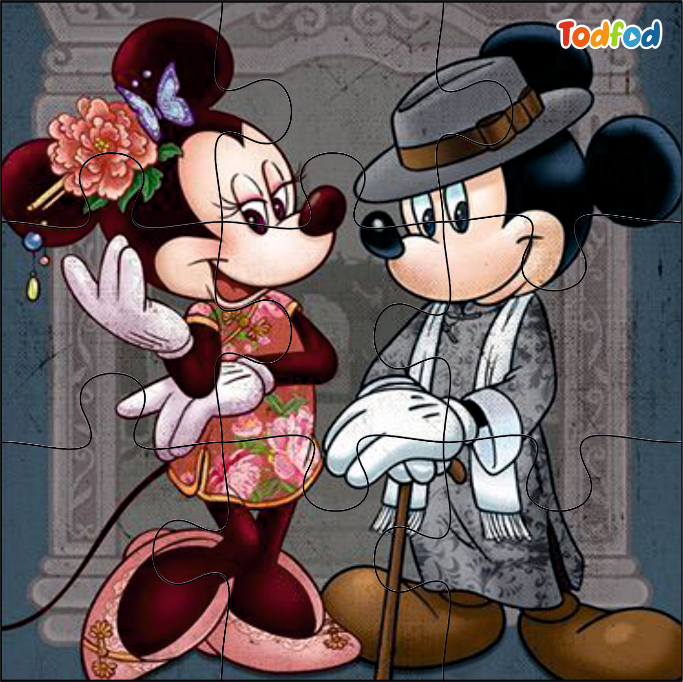 Wooden Jigsaw Puzzles - Disney Mickey Mouse Anime Cartoon Characters for Kids
