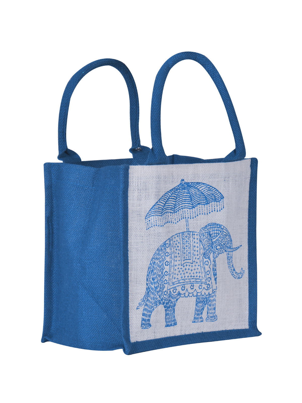 Jute Cottage Elephant Print Zipper