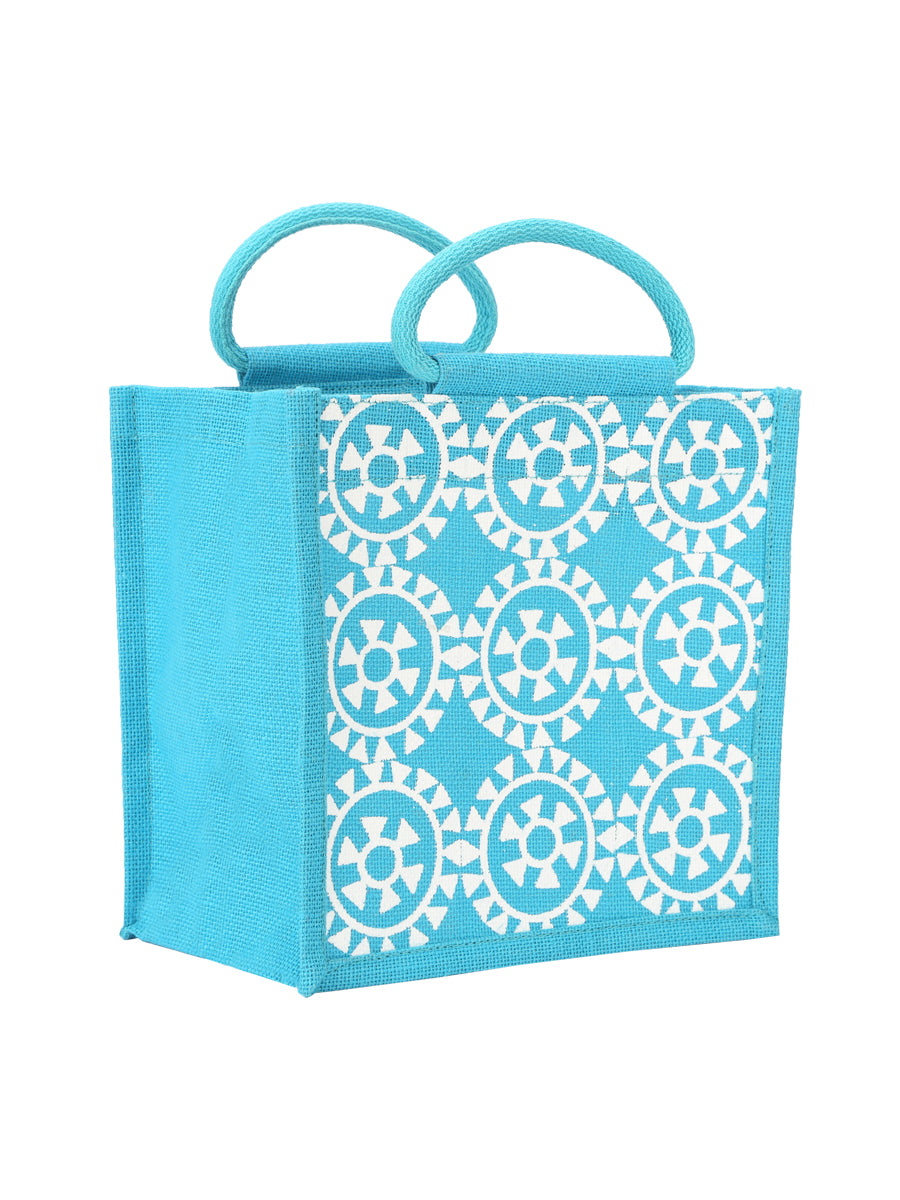 Jute Cottage Round Print All Over Lunch Zipper