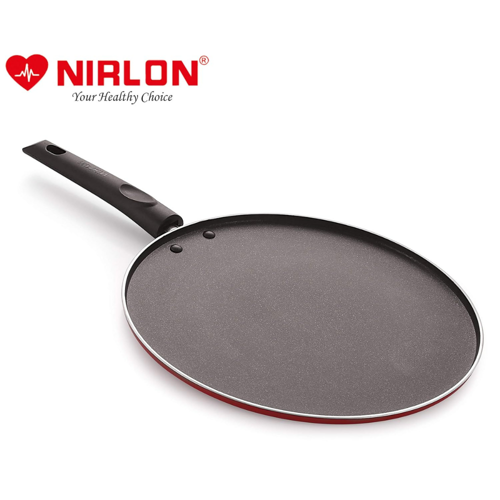 Nirlon Non Stick Dosa Tawa with Handle | Non Stick Dosa Pan, Chapati Tawa, Roti Tawa for Kitchen 29 cm