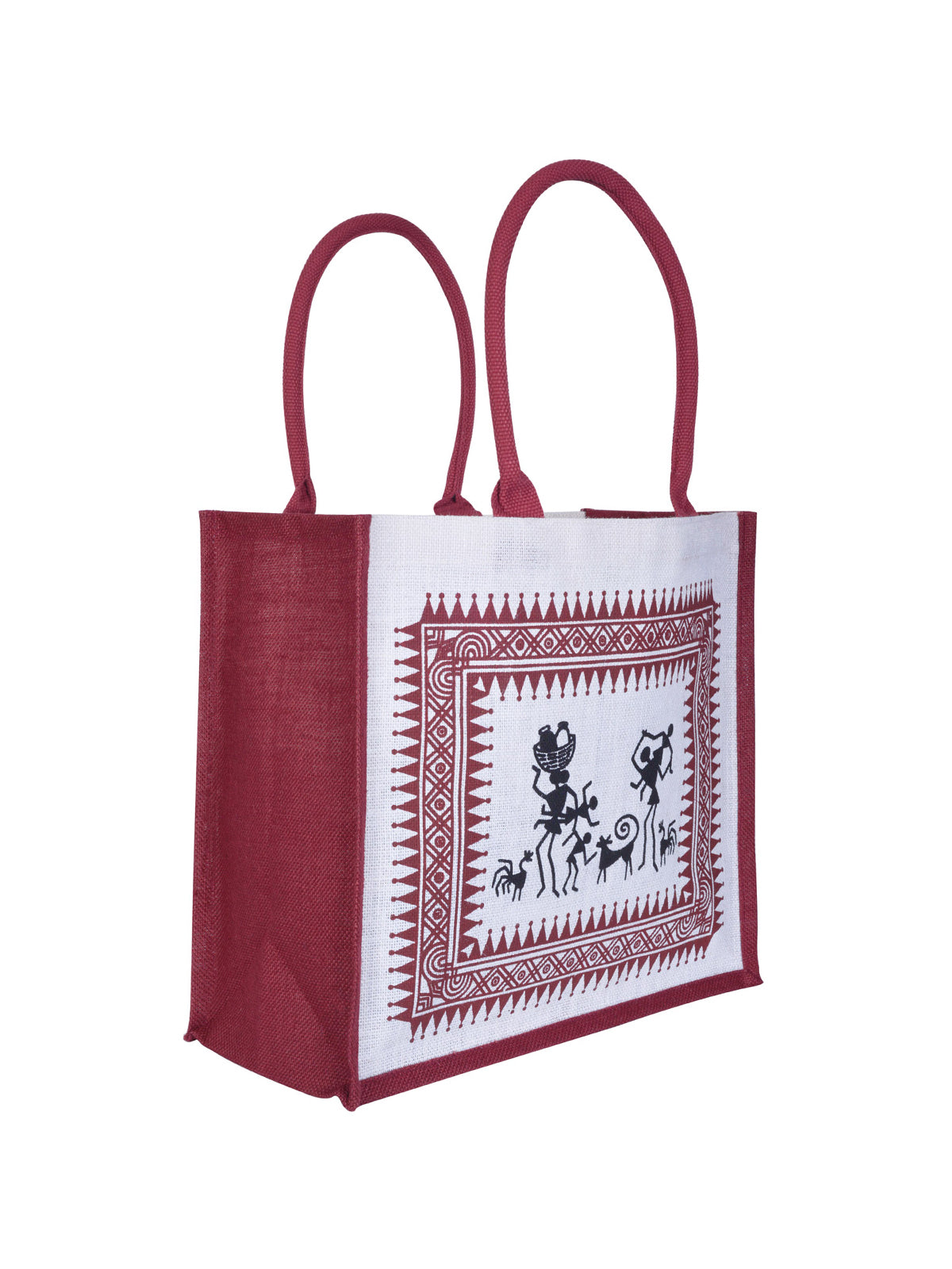 Jute Cottage Warli Print Bag