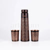 Artarium Antique Etching Copper Bottle with Copper Cups Set