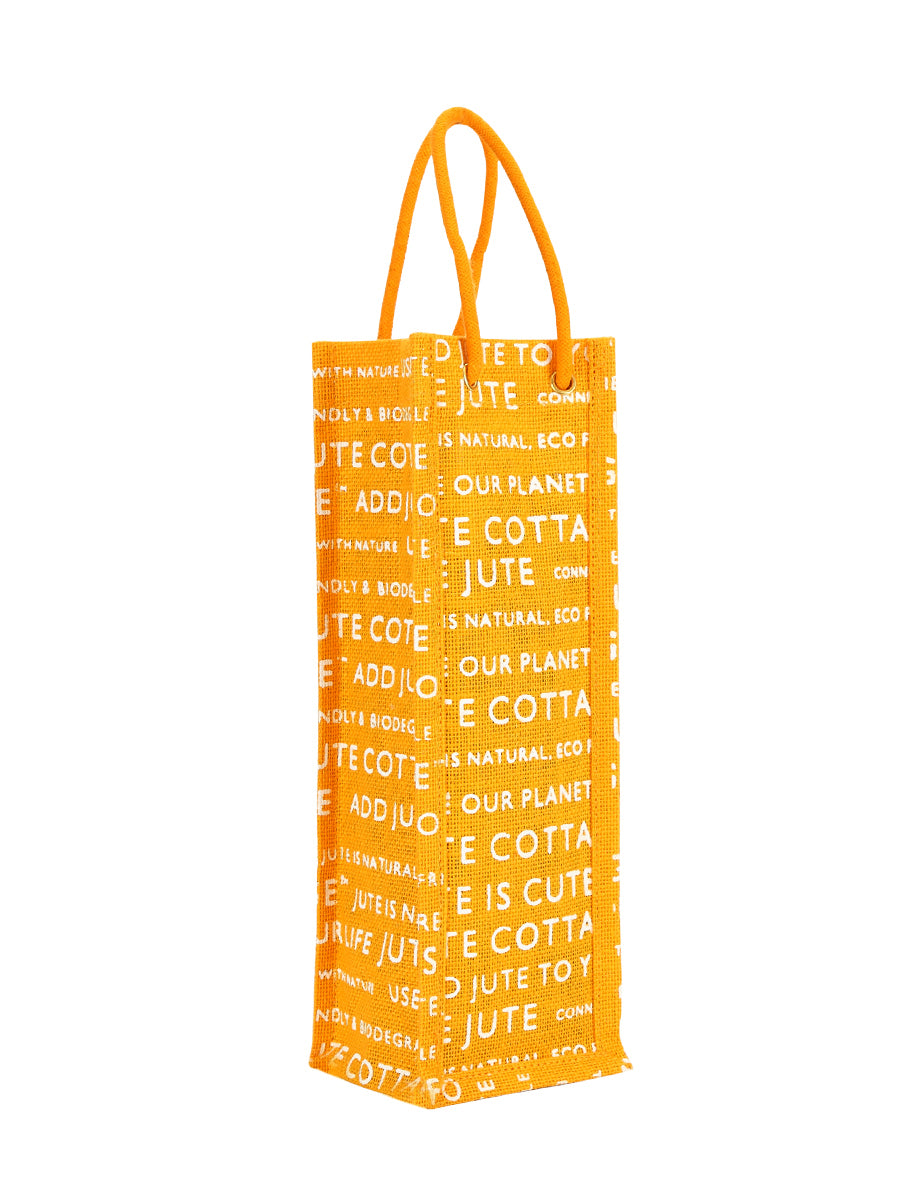 Jute Cottage Bottle Bag Jute Cottage Printed