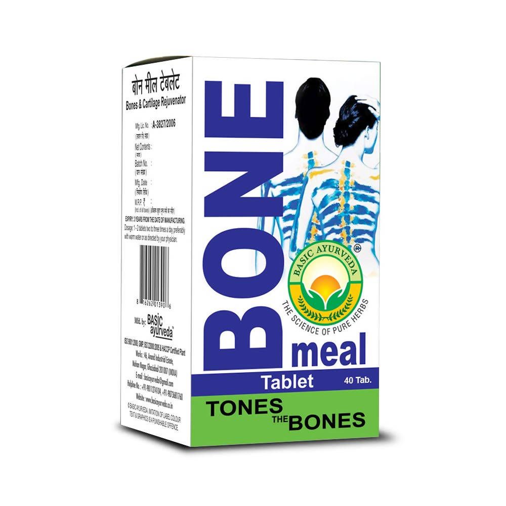 Basic Ayurveda Bone Meal Tablets - 40 Tablets