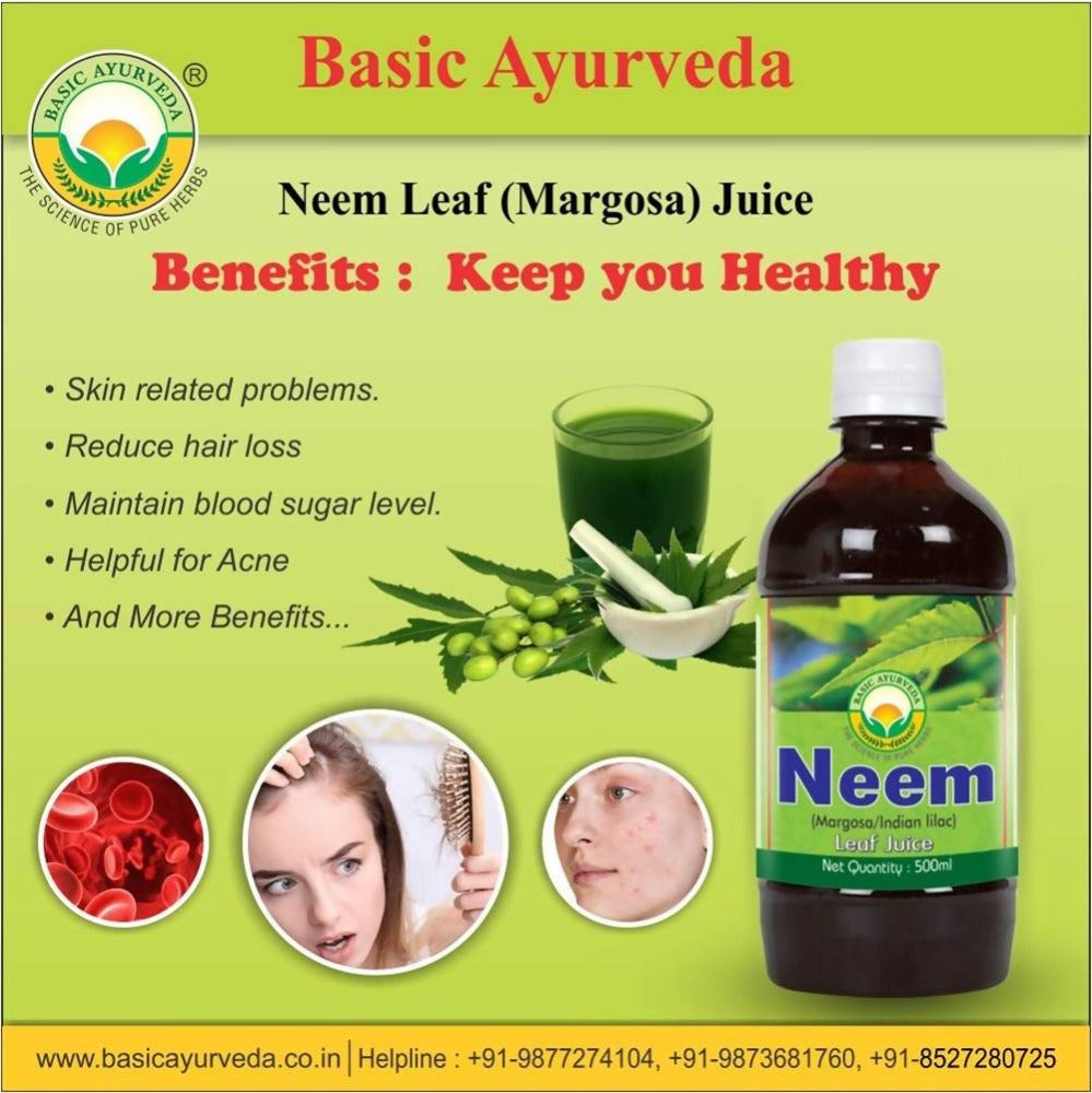 Basic Ayurveda Neem Leaf Margosa Juice - 500 ml