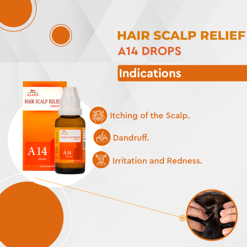 Allen Homeopathy A14 Hair Scalp Relief Drops