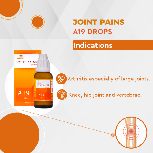 Allen Homeopathy A19 Joint Pains Drops