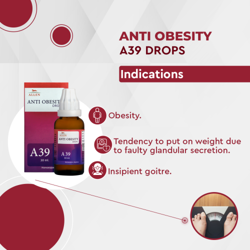 Allen Homeopathy A39 Anti Obesity Drops