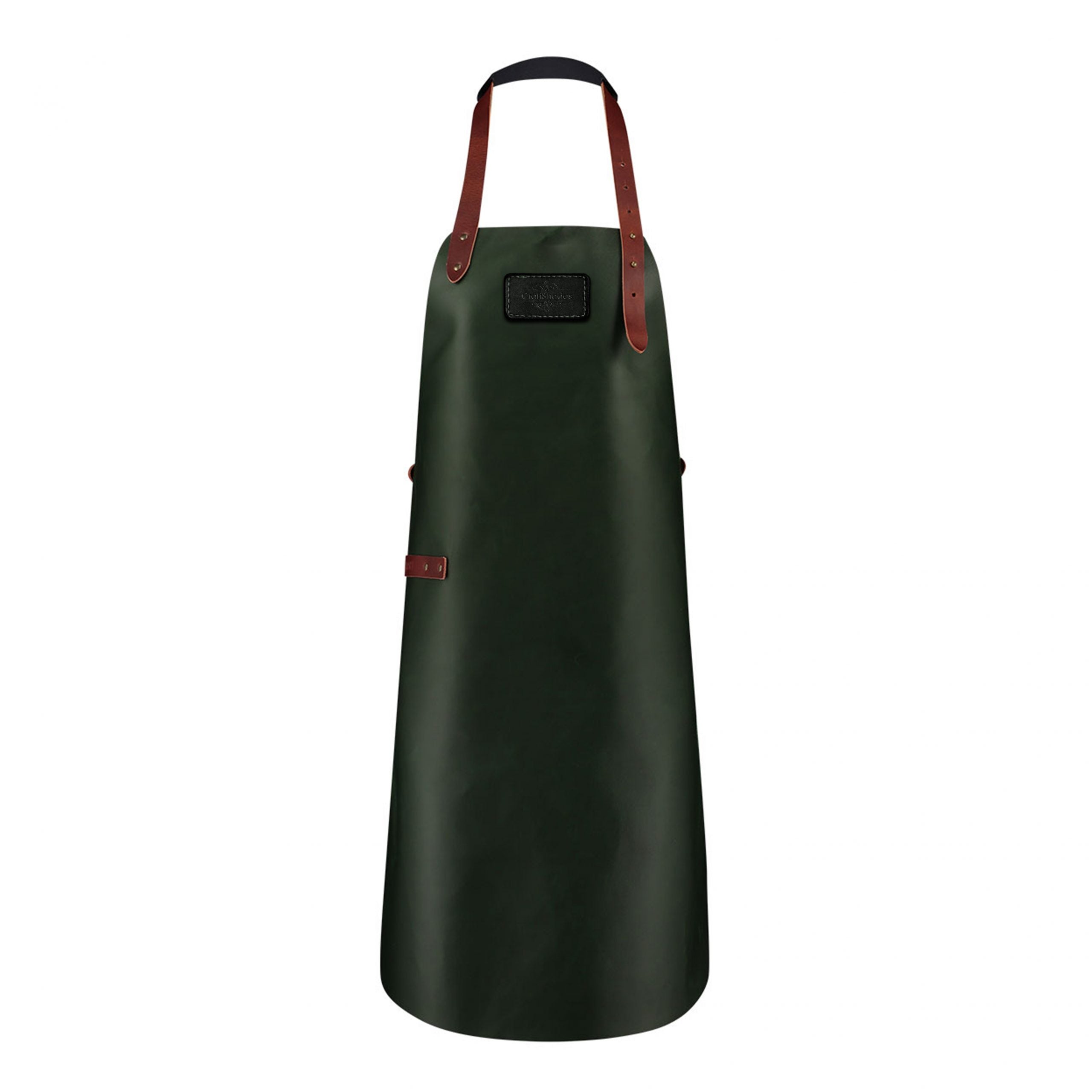 CraftShades leather Apron for Men Green Colour