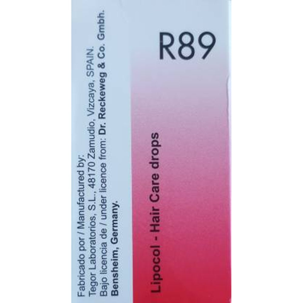 Dr. Reckeweg Lipocol R89 Hair Care Drops - 30 ml