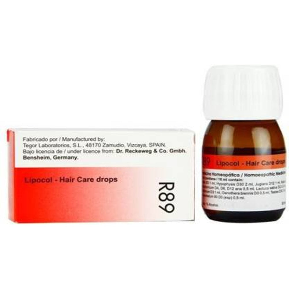 Dr. Reckeweg Lipocol R89 Hair Care Drops - 30 ml