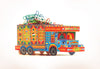 Sky Goodies Blue Goodies Carrier Truck container DIY Paper Craft Kit