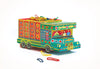 Sky Goodies Green Goodies Carrier Truck container DIY Paper Craft Kit