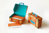 Sky Goodies Colourful Orange Mini Suitcase Box DIY Paper Craft Kit