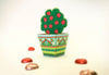 Sky Goodies Blue Mini Flower Pot Box DIY Paper Craft Kit