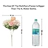 Artificial Multiflora Flower Roses Fake Sticks Bunch Decorative Without Vase Peach Fabric
