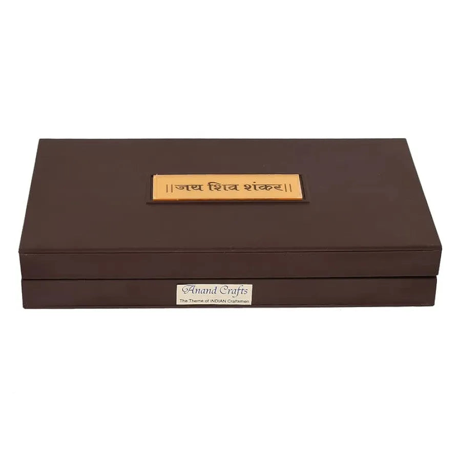 Jaipur Ace Jai Shiv Shankar Om Namah Shivaay Gold Plated Charan Paduka Yantra With Wooden Box