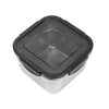 Femora High Steel Square Container Airtight Leakproof Unbreakable Storage Container/ Lunch Box | 850 Ml | Pack of 2