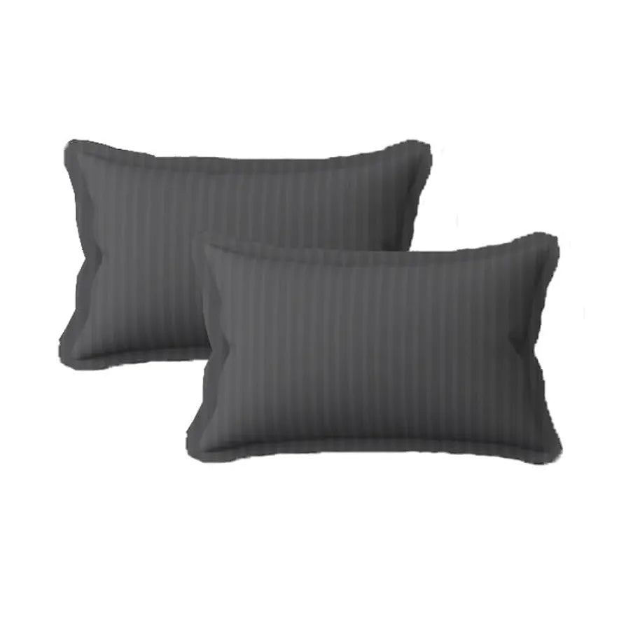 Fresh From Loom Soft Skin Safe Breathable King Size Flat Bedsheets Double Bedsheet Set With 2 Pillow Covers 144 Tc Grey