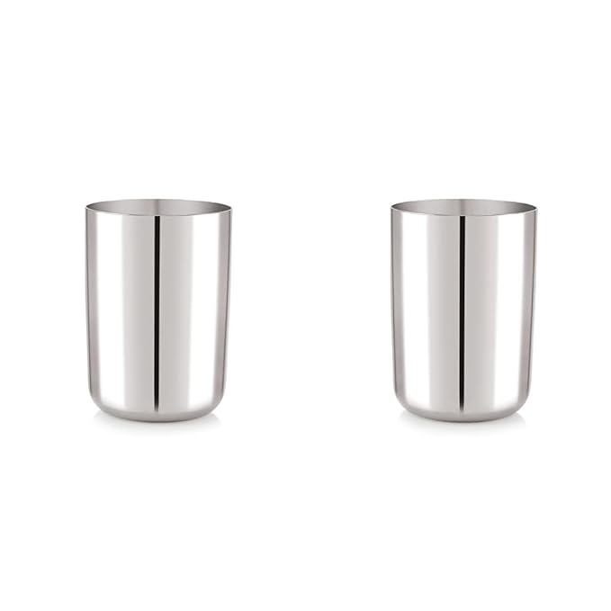 Neelam Stainless Steel 22g Prm Royal Glass - 300 gms gms (Pack of 2)