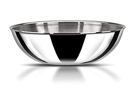 Femora Tri-ply Tasla Kadhai Without Handle 24 Cm | Capacity 2.6 Litres | Induction Safe, Stain Resistant, Zero Coating