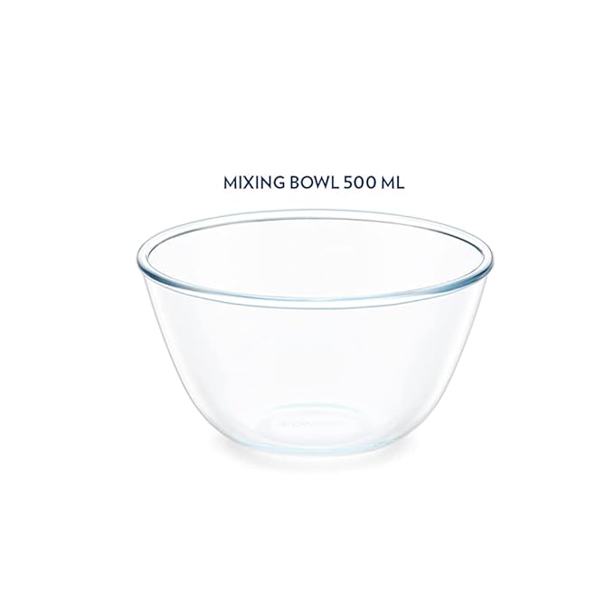 Borosil Glass Serving & Mixing Bowls | Oven & Microwave Safe Bowls | Set of 2