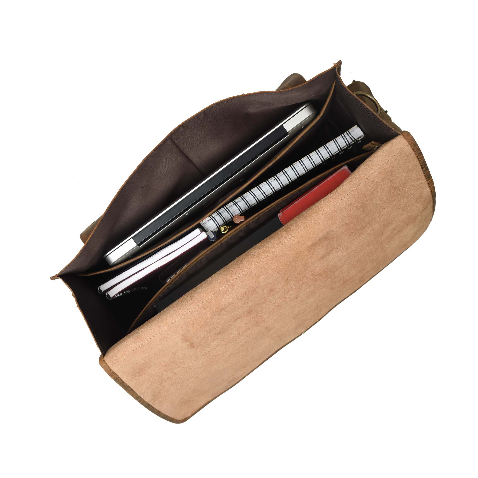 CraftShades- 16 Inch buffalo leather Messenger laptop bag| 100% Genuine Leather