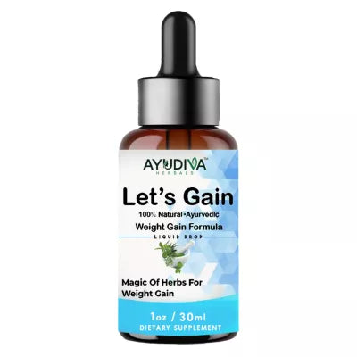 Ayudiva Herbals Let's Gain Weight Gain Liquid Drop - 30 ml