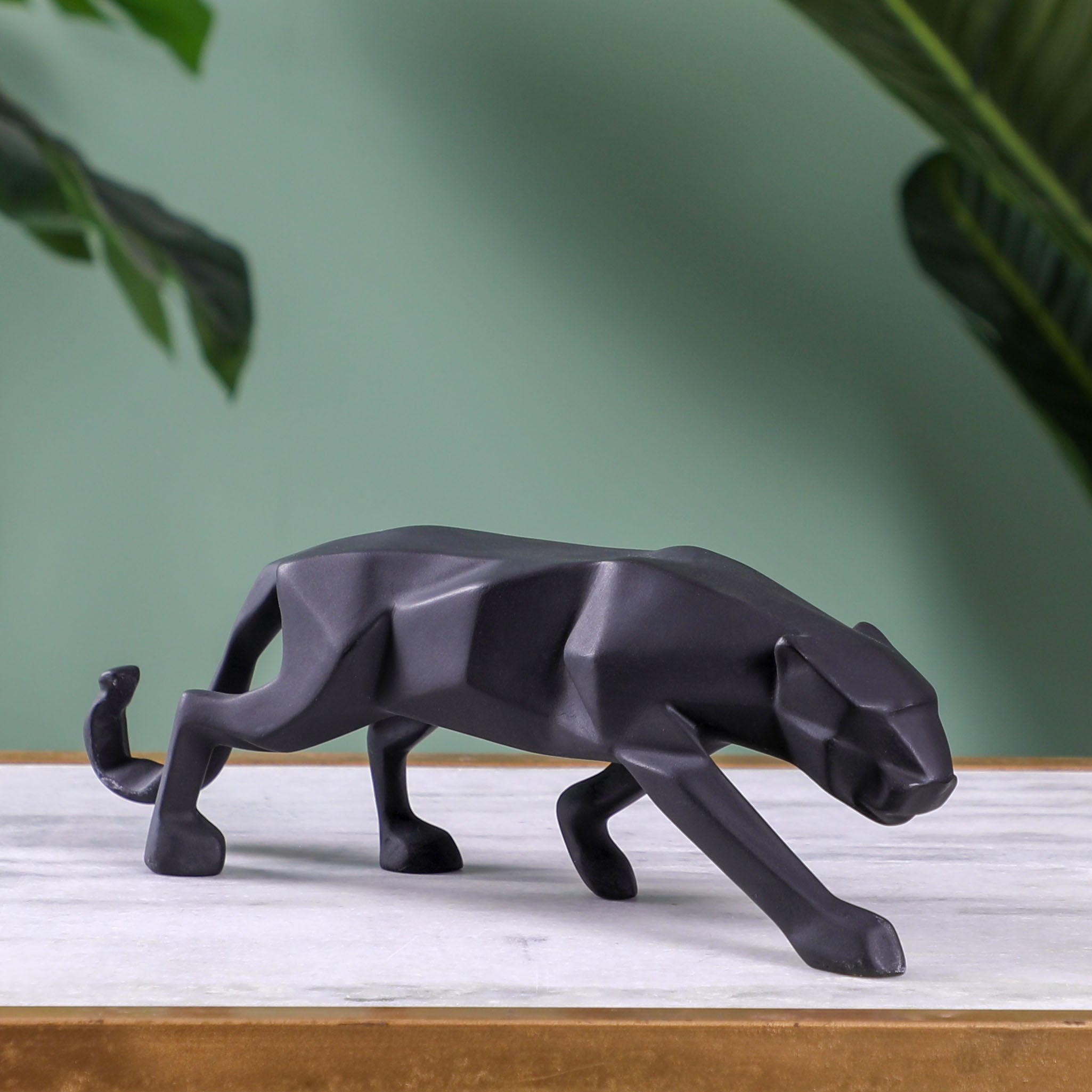 Artarium Modern Art Geometric Jaguar Figurine Idol
