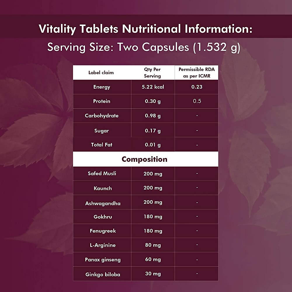 Man Matters Perform Vitality Tablets - 60 tabs