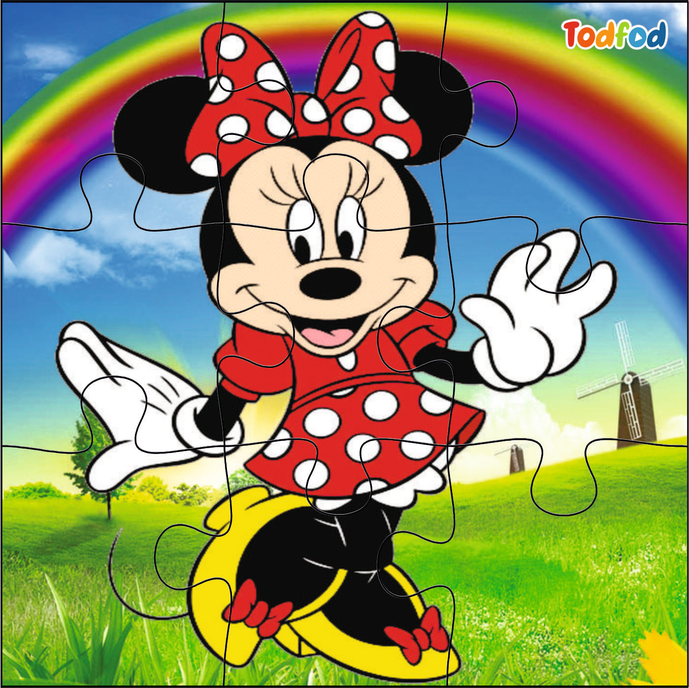 Wooden Jigsaw Puzzles - Disney Mickey Mouse Anime Cartoon Characters for Kids
