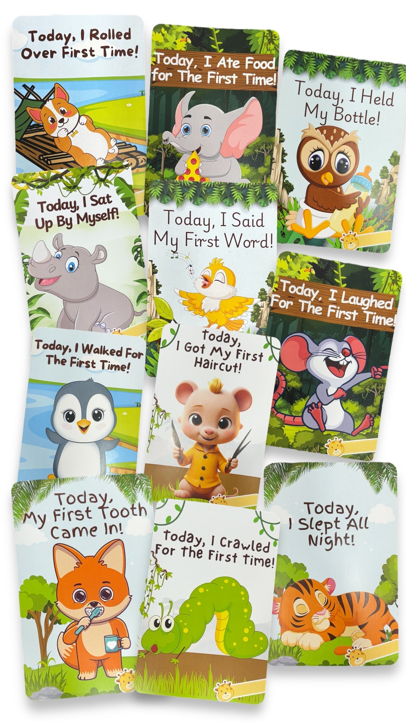 Newborn Baby Milestone Cards