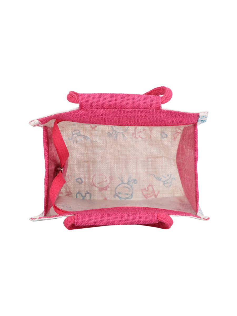 Jute Cottage Children Print Zipper Lunch