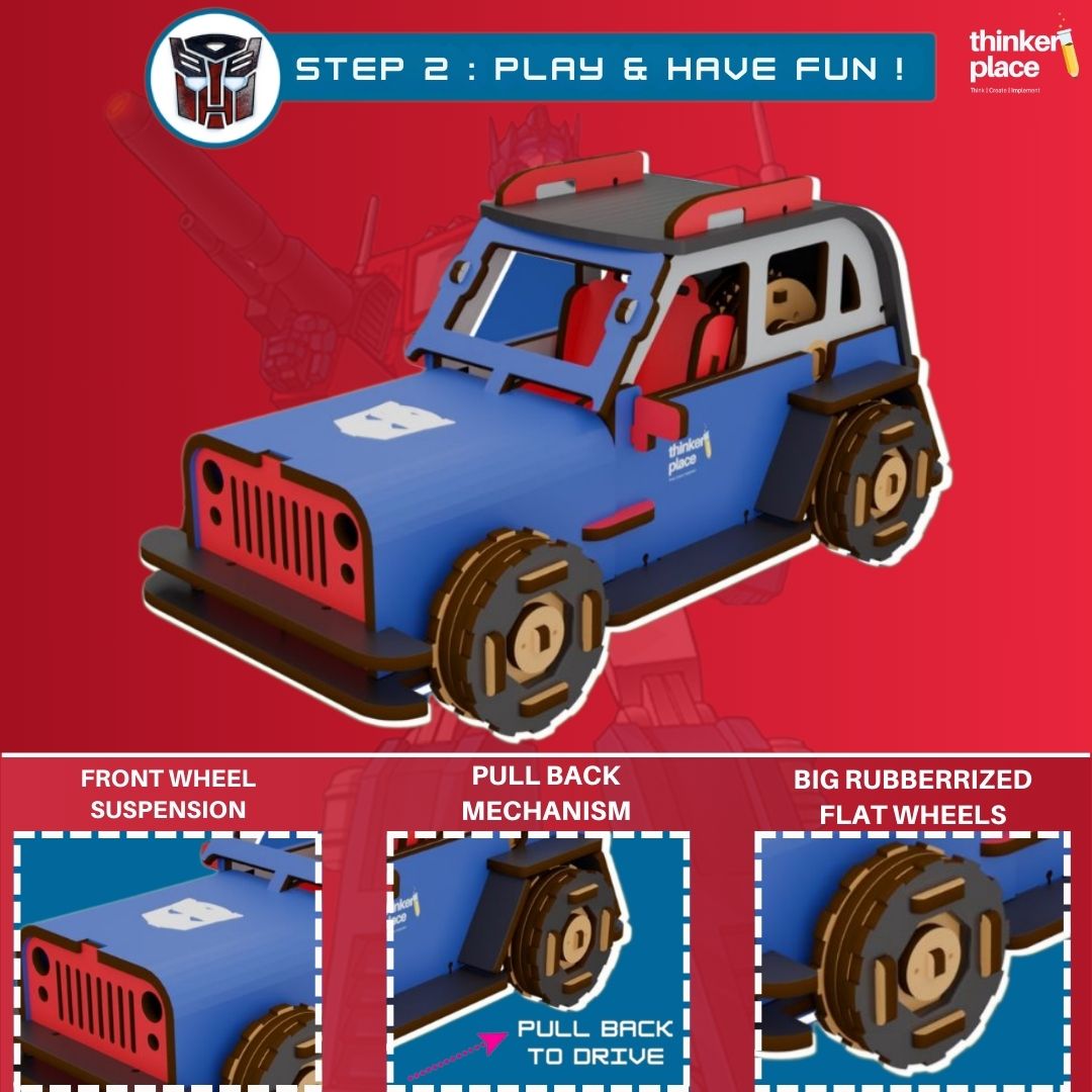 Transformers Optimus Prime DIY Car- Learn about Friction