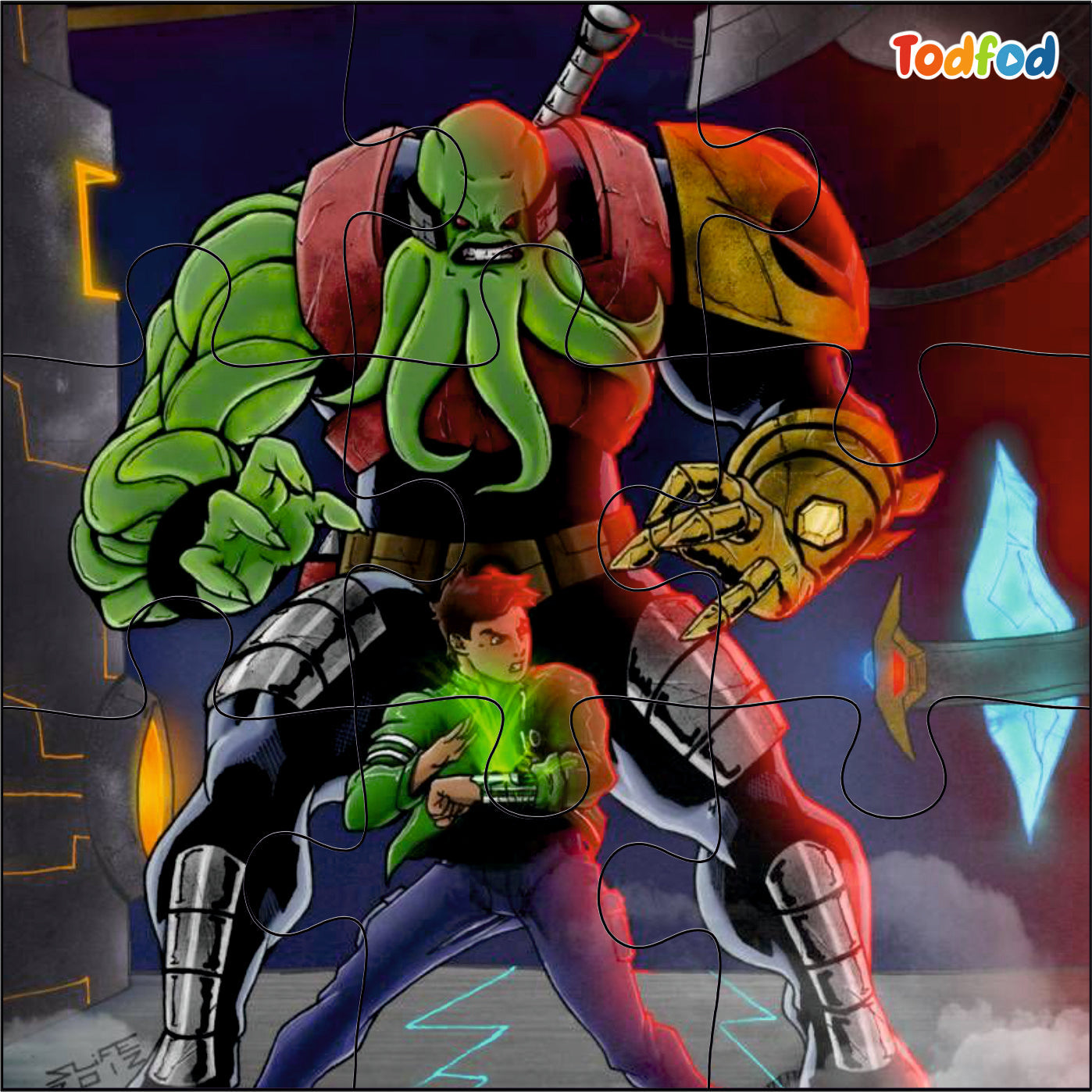 Wooden Jigsaw Puzzles - Ben 10 Anime Cartoon Characters